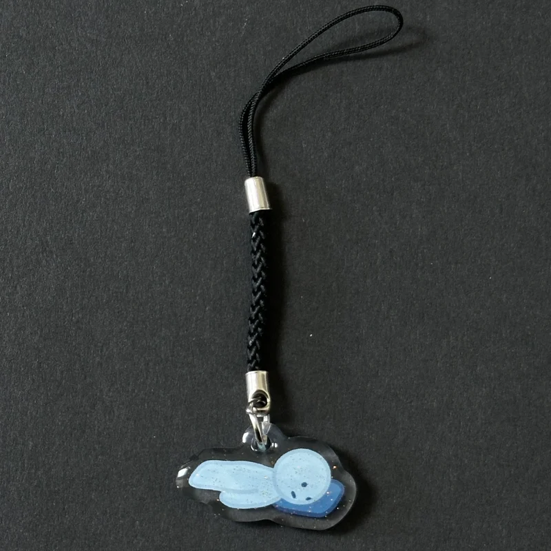 Smiski & miffy glittery phone charms / keychain