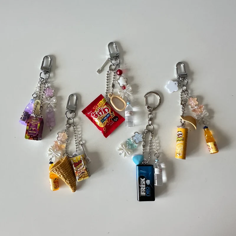 Japanese gacha trinket keychains