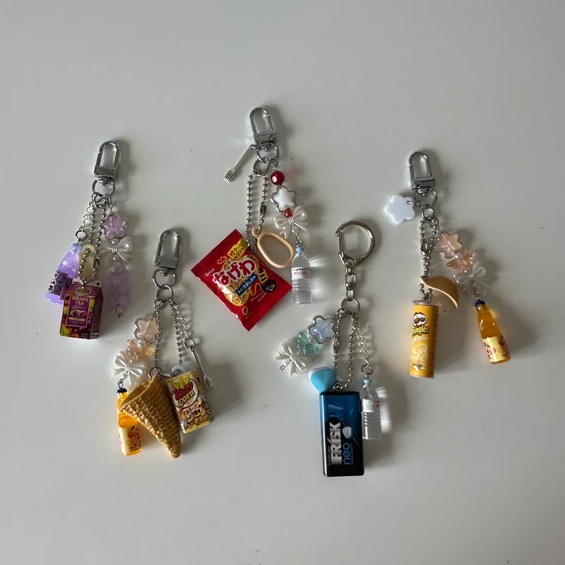 Japanese gacha trinket keychains