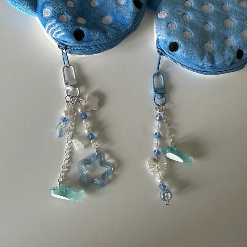 Whale Coin Pouch With Handmade Charms