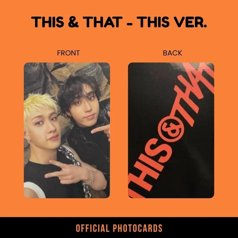 Stray Kids - This & That Unit Photocard Set This Ver. (Unit Choice)