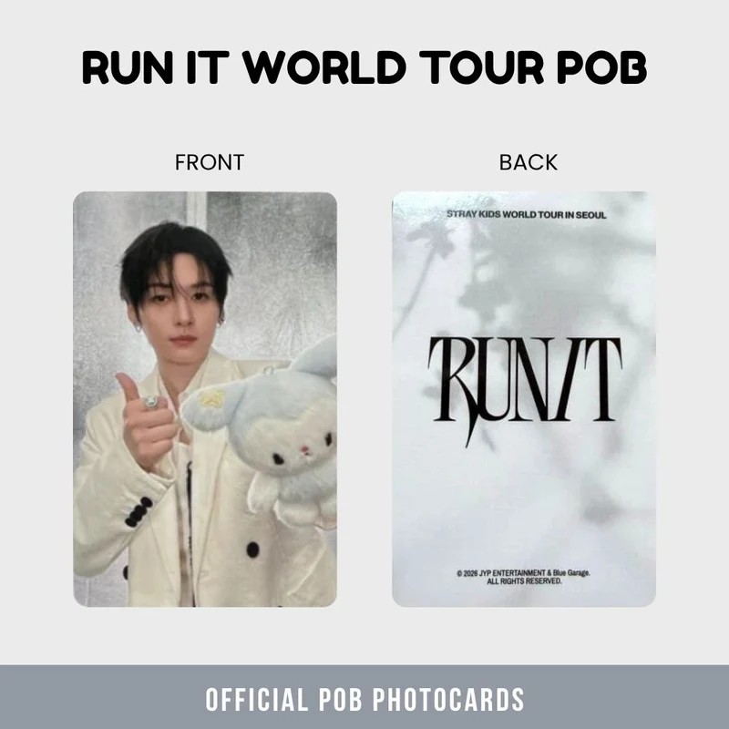 Stray Kids - Run It World Tour Tasy POB Photocard Set (Member Choice)