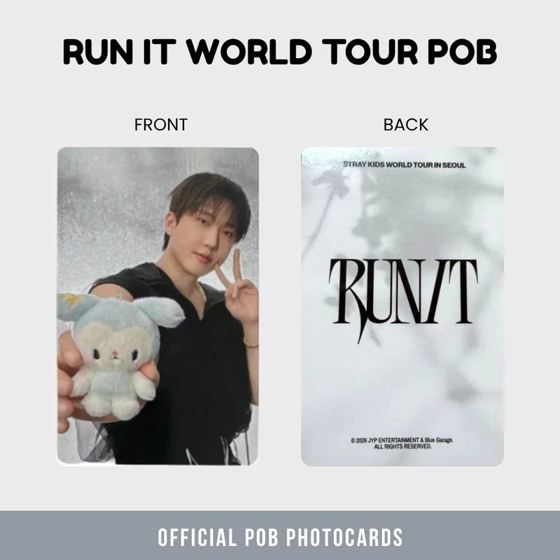 Stray Kids - Run It World Tour Tasy POB Photocard Set (Member Choice)