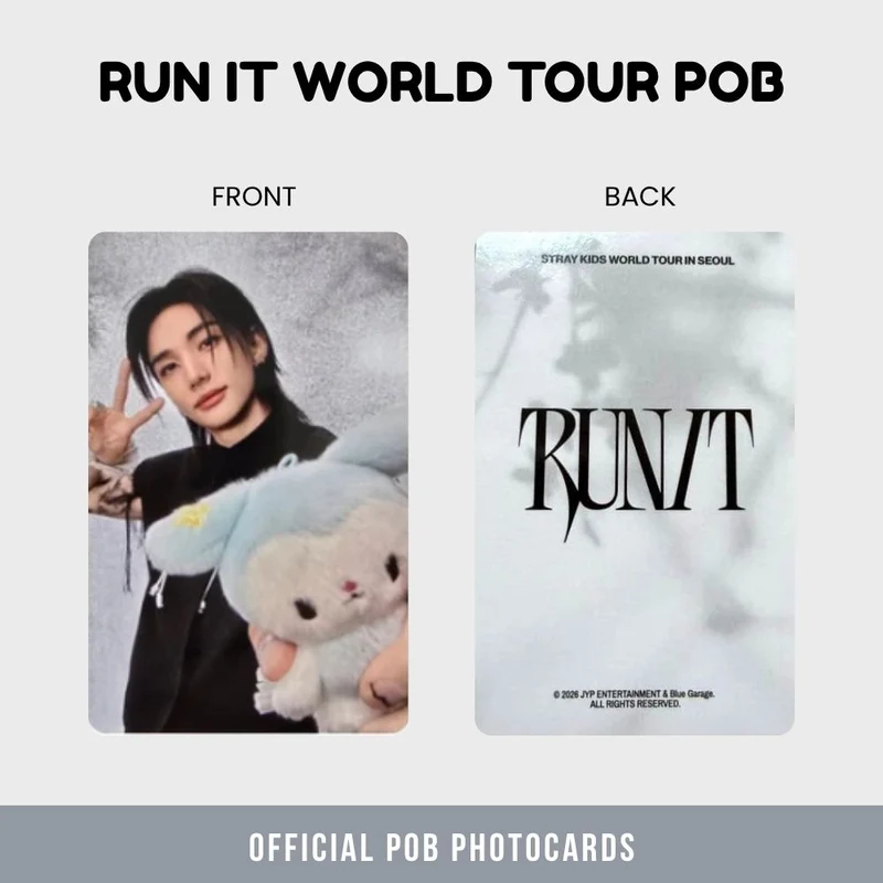Stray Kids - Run It World Tour Tasy POB Photocard Set (Member Choice)