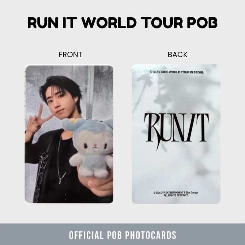 Stray Kids - Run It World Tour Tasy POB Photocard Set (Member Choice)