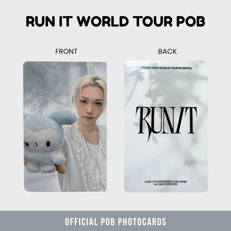 Stray Kids - Run It World Tour Tasy POB Photocard Set (Member Choice)