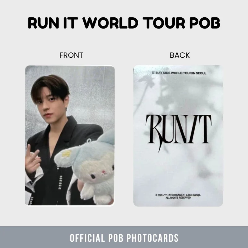 Stray Kids - Run It World Tour Tasy POB Photocard Set (Member Choice)