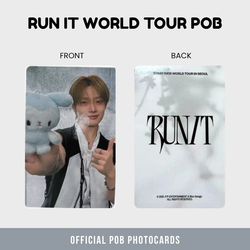 Stray Kids - Run It World Tour Tasy POB Photocard Set (Member Choice)