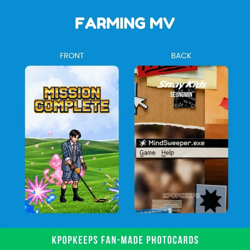 Stray Kids FARMING MV Photocard Set