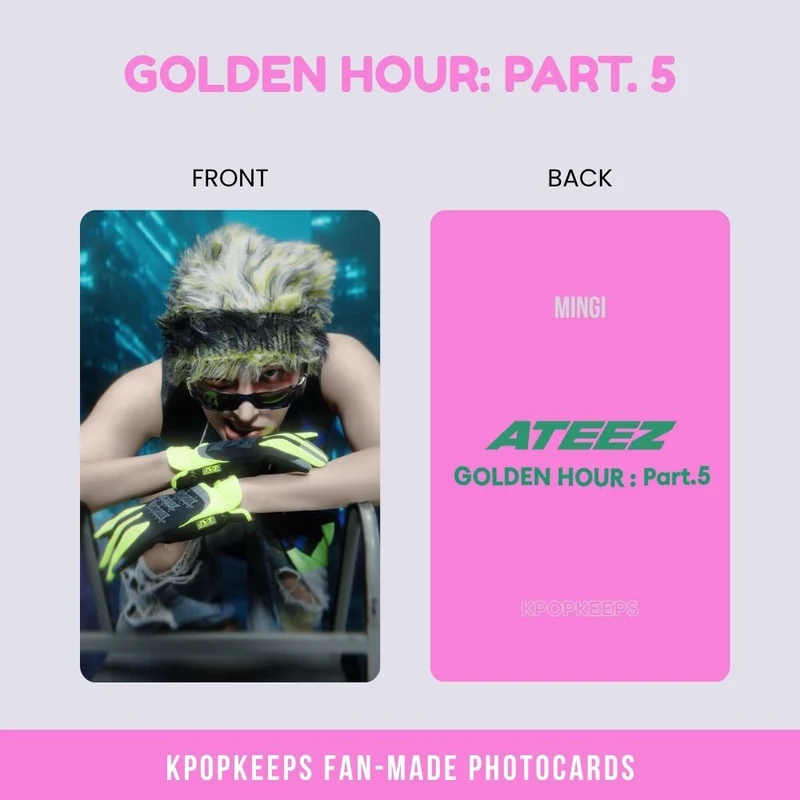 ATEEZ Golden Hour pt 5 (SET B) Photocards