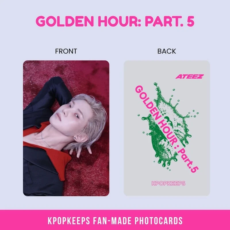 ATEEZ Golden Hour pt 5 (SET A) Photocards