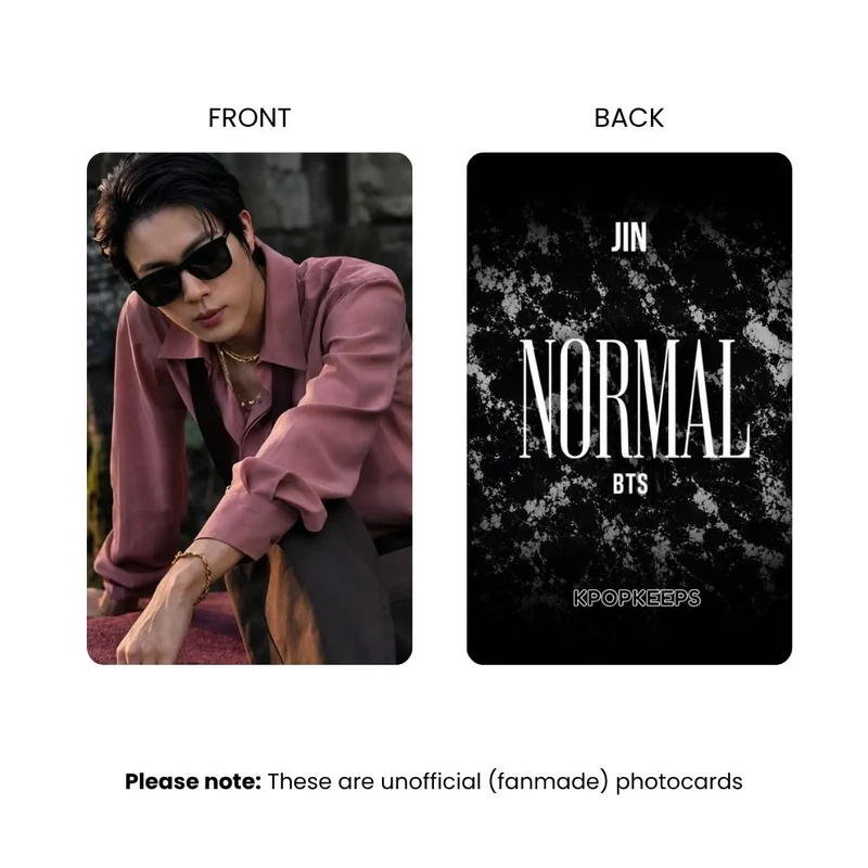 BTS NORMAL MV (SET A) Photocards