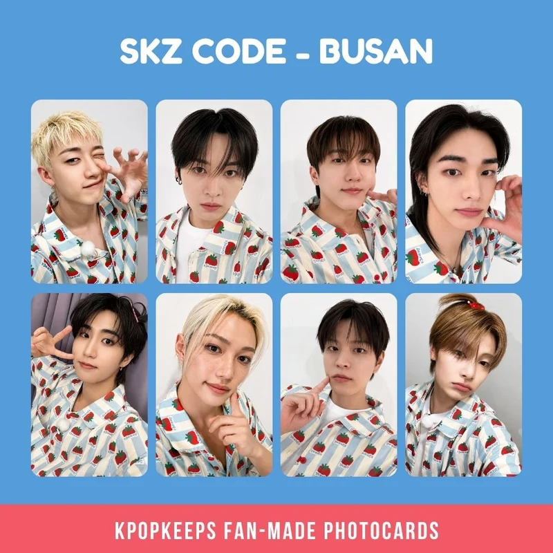 Stray Kids SKZ CODE Busan PJs Photocard Set