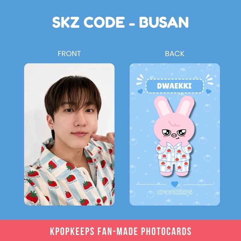 Stray Kids SKZ CODE Busan PJs Photocard Set