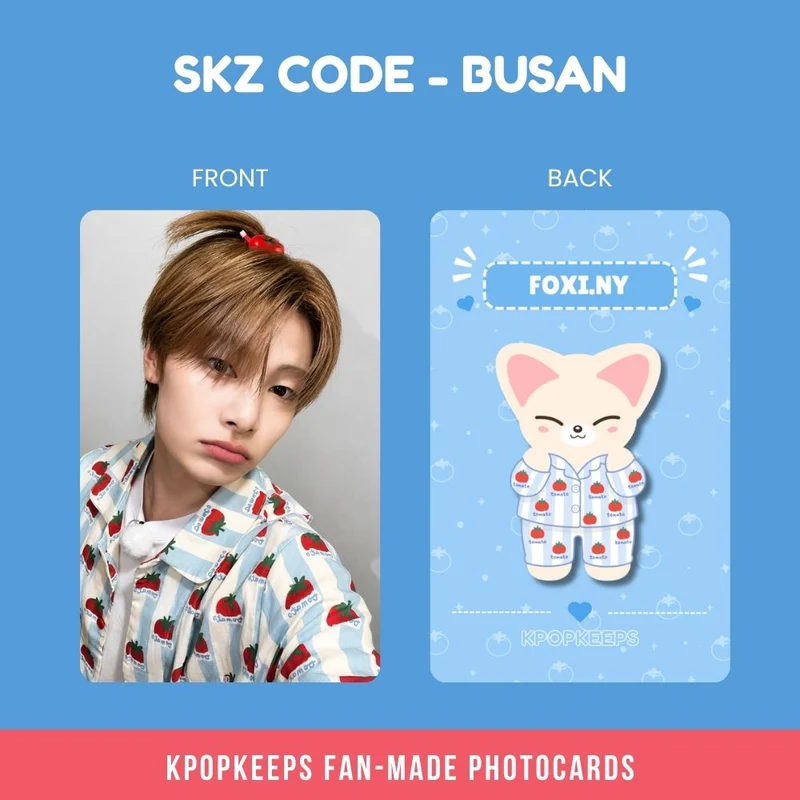 Stray Kids SKZ CODE Busan PJs Photocard Set