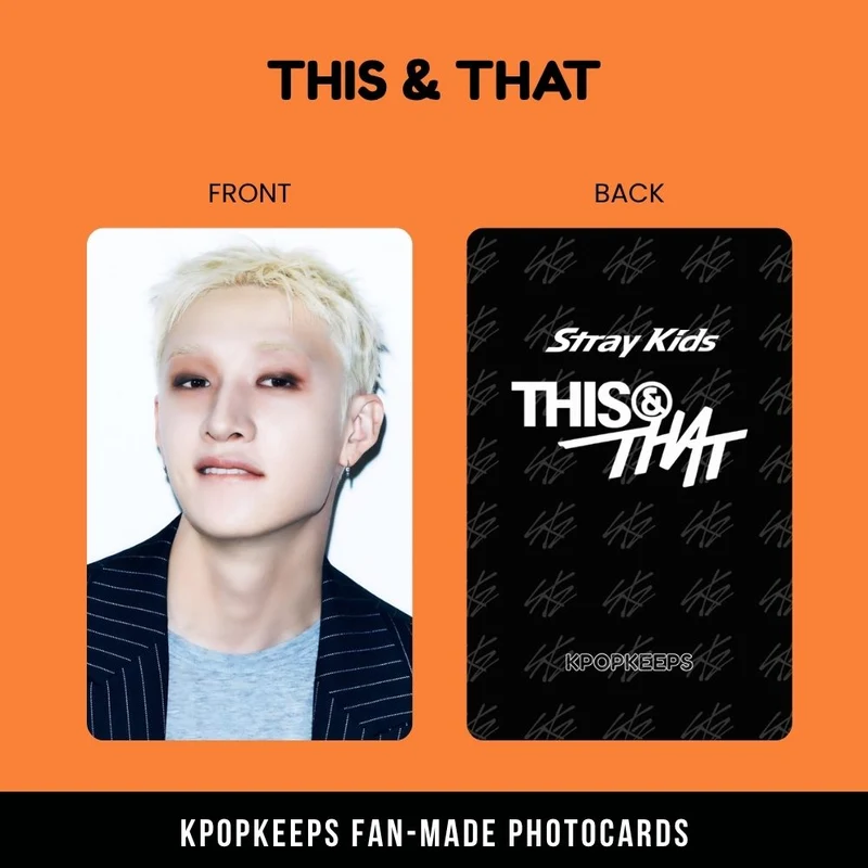 Stray Kids This & That (SET C) Photocards | Fan-made KPop Collectible