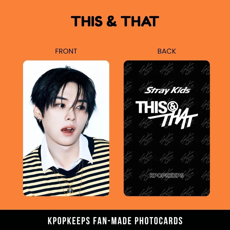 Stray Kids This & That (SET C) Photocards | Fan-made KPop Collectible