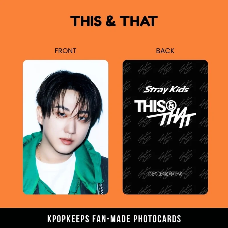 Stray Kids This & That (SET C) Photocards | Fan-made KPop Collectible