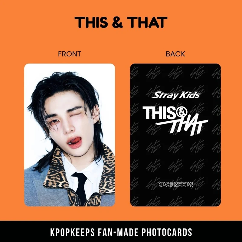 Stray Kids This & That (SET C) Photocards | Fan-made KPop Collectible
