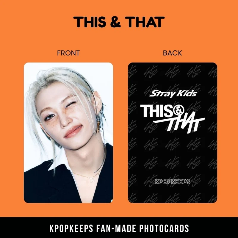 Stray Kids This & That (SET C) Photocards | Fan-made KPop Collectible