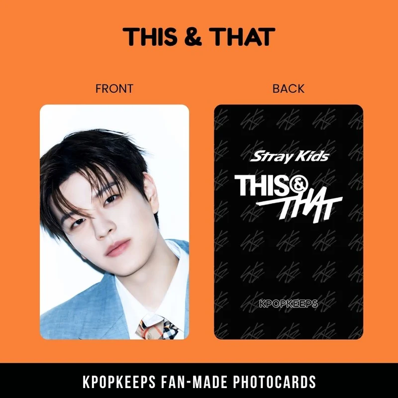 Stray Kids This & That (SET C) Photocards | Fan-made KPop Collectible