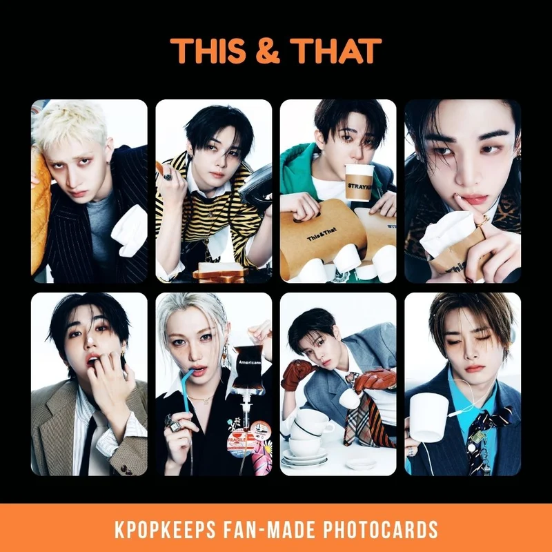 Stray Kids This & That (SET B) Photocards | Fan-made KPop Collectible