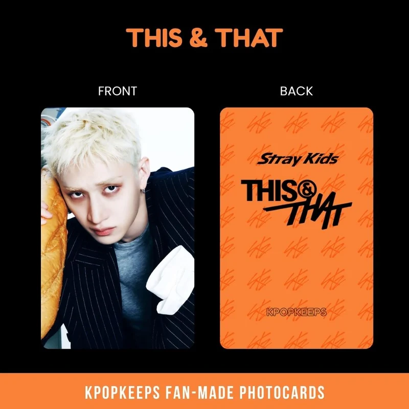 Stray Kids This & That (SET B) Photocards | Fan-made KPop Collectible