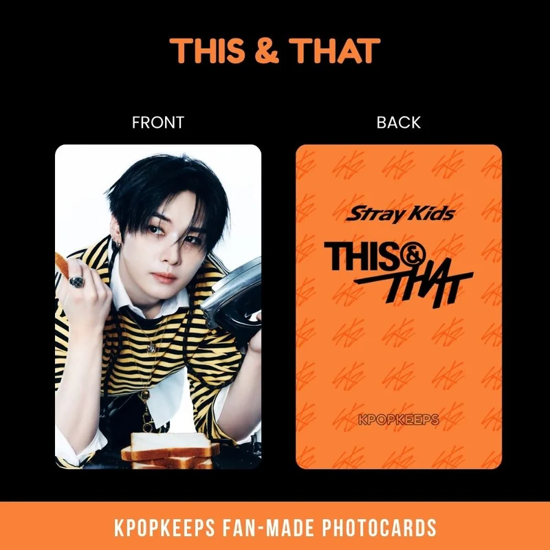 Stray Kids This & That (SET B) Photocards | Fan-made KPop Collectible