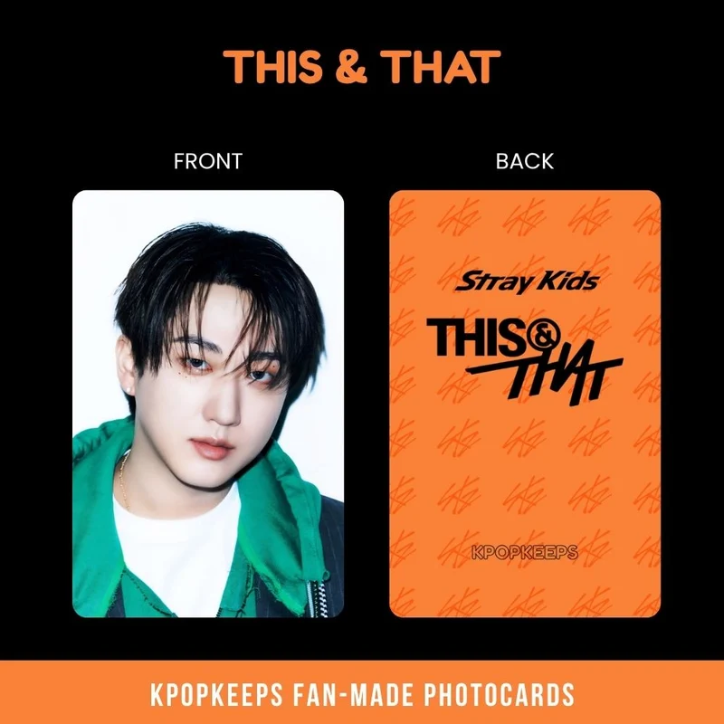 Stray Kids This & That (SET B) Photocards | Fan-made KPop Collectible