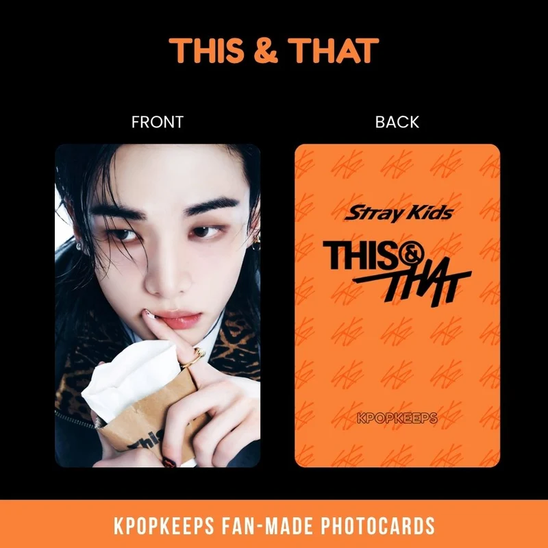 Stray Kids This & That (SET B) Photocards | Fan-made KPop Collectible