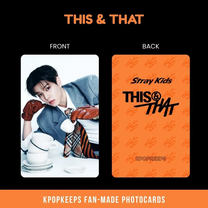 Stray Kids This & That (SET B) Photocards | Fan-made KPop Collectible