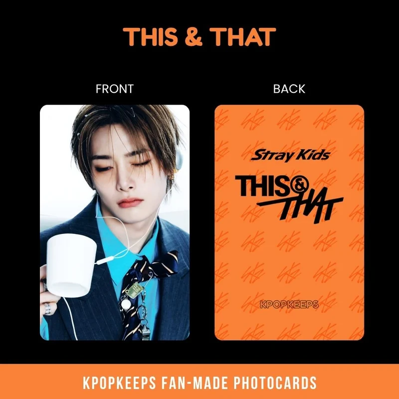 Stray Kids This & That (SET B) Photocards | Fan-made KPop Collectible