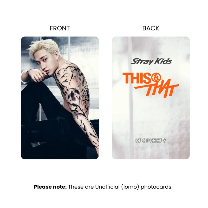 Stray Kids This & That (SET A) Photocards | Fan-made KPop Collectible