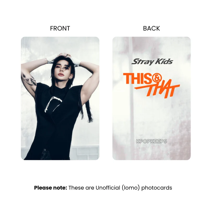 Stray Kids This & That (SET A) Photocards | Fan-made KPop Collectible