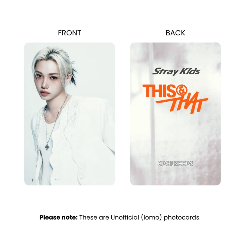 Stray Kids This & That (SET A) Photocards | Fan-made KPop Collectible