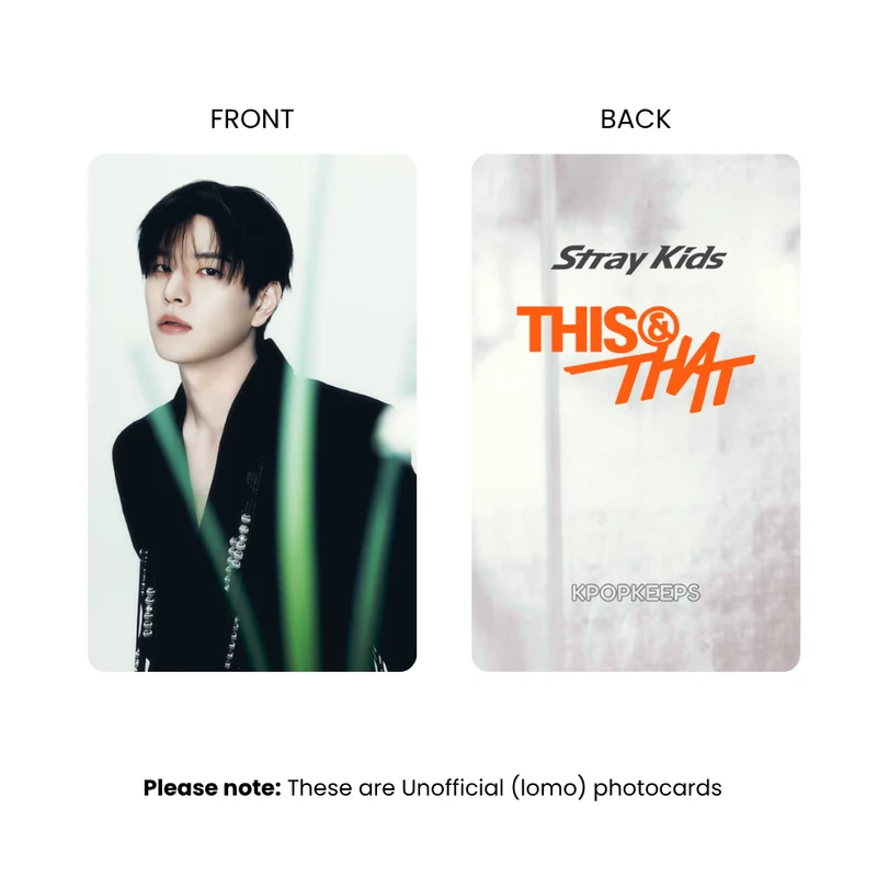 Stray Kids This & That (SET A) Photocards | Fan-made KPop Collectible