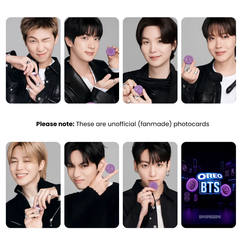 BTS x Oreo Photocard Set | K-Pop Collectible