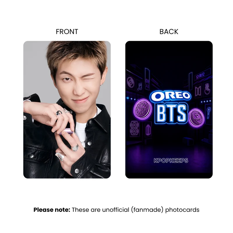 BTS x Oreo Photocard Set | K-Pop Collectible