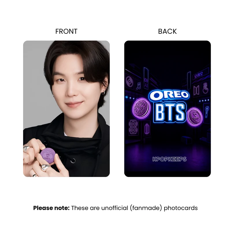 BTS x Oreo Photocard Set | K-Pop Collectible