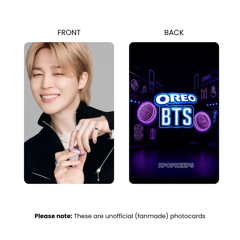 BTS x Oreo Photocard Set | K-Pop Collectible