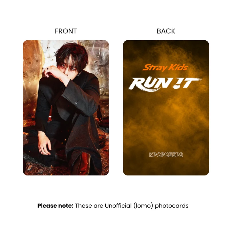 Stray Kids RUN IT World Tour (Set B) Photocards | KPop Collectible