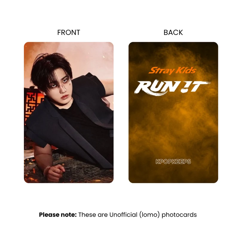 Stray Kids RUN IT World Tour (Set B) Photocards | KPop Collectible