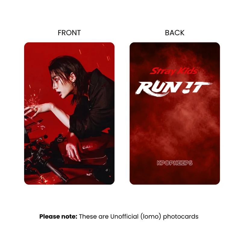 Stray Kids RUN IT World Tour (Set B) Photocards | KPop Collectible