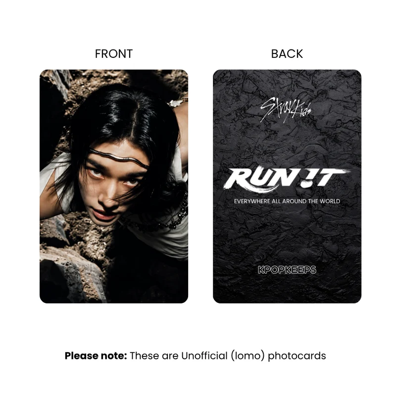 Stray Kids RUN IT MV Photocards | KPop Collectible