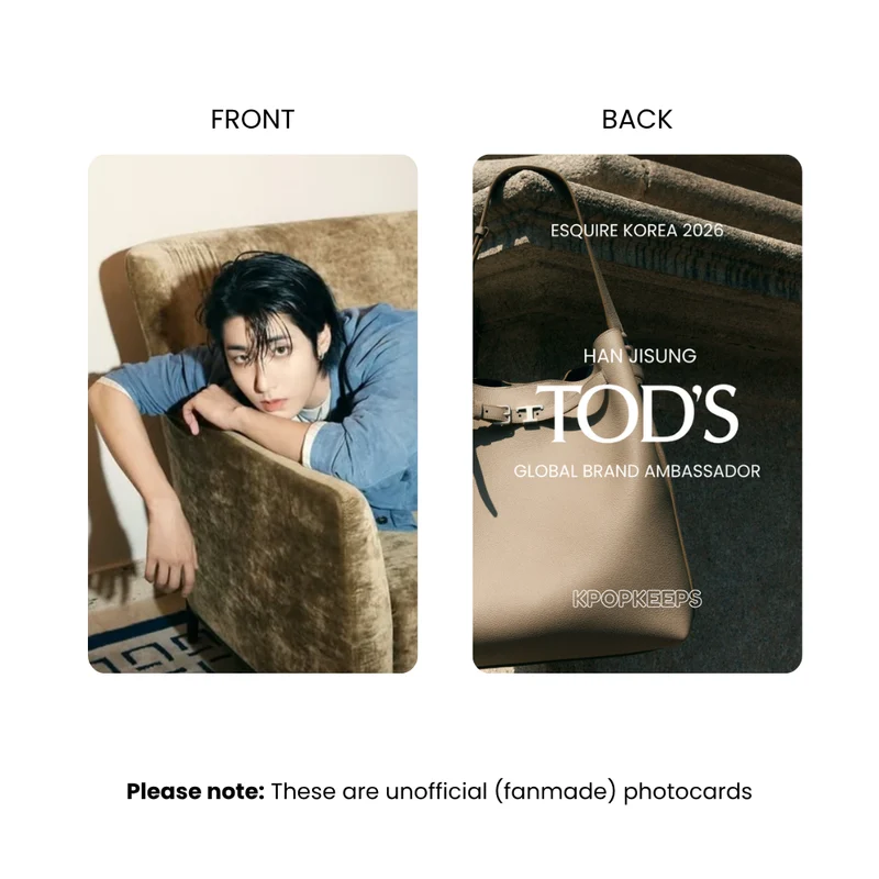 Stray Kids HAN X TOD's Photocard Set | K-Pop Collectible