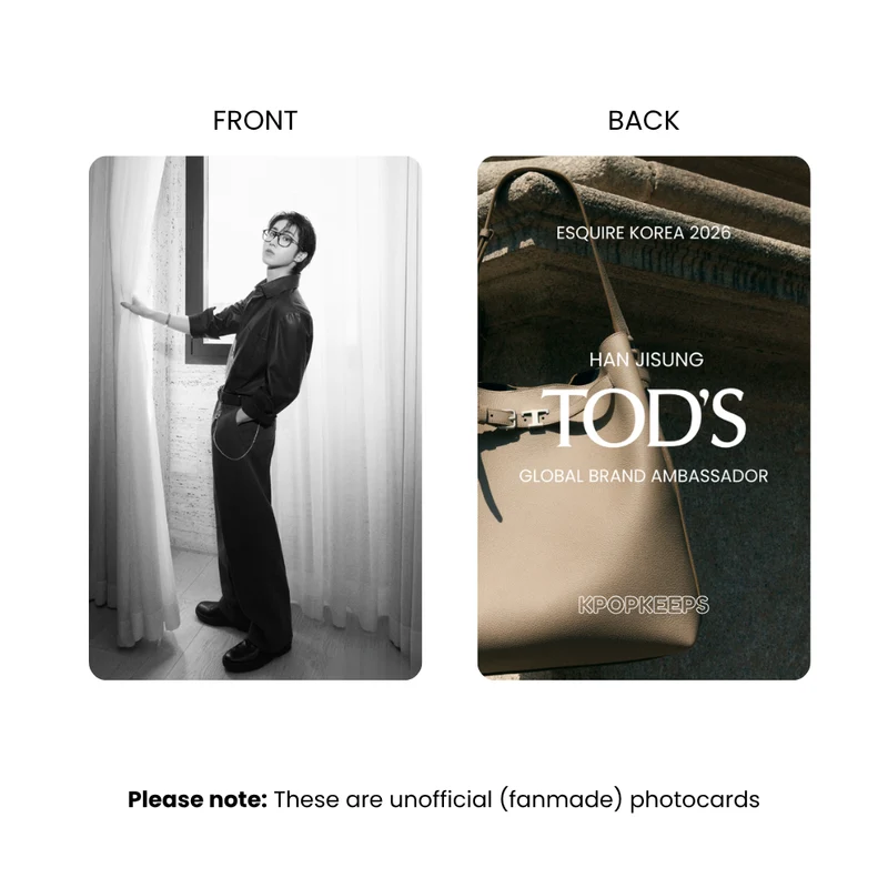 Stray Kids HAN X TOD's Photocard Set | K-Pop Collectible