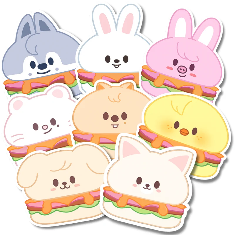 Stray Kids SKZOO Burger Stickers
