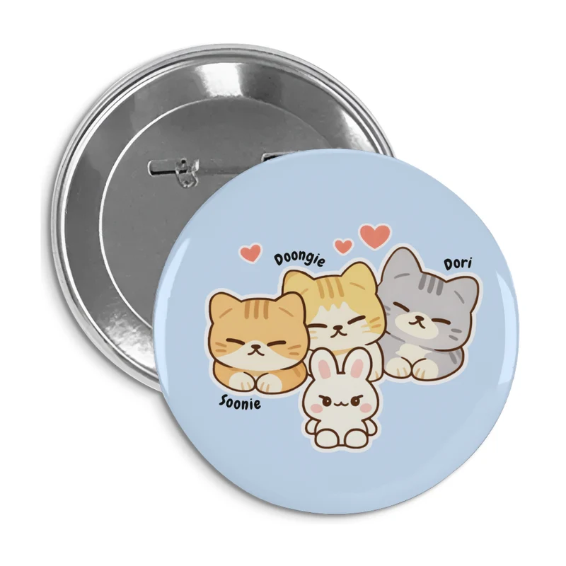 Stray Kids Soonie, Doongie & Dori Pin Badge