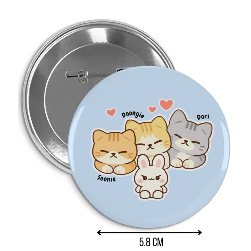 Stray Kids Soonie, Doongie & Dori Pin Badge