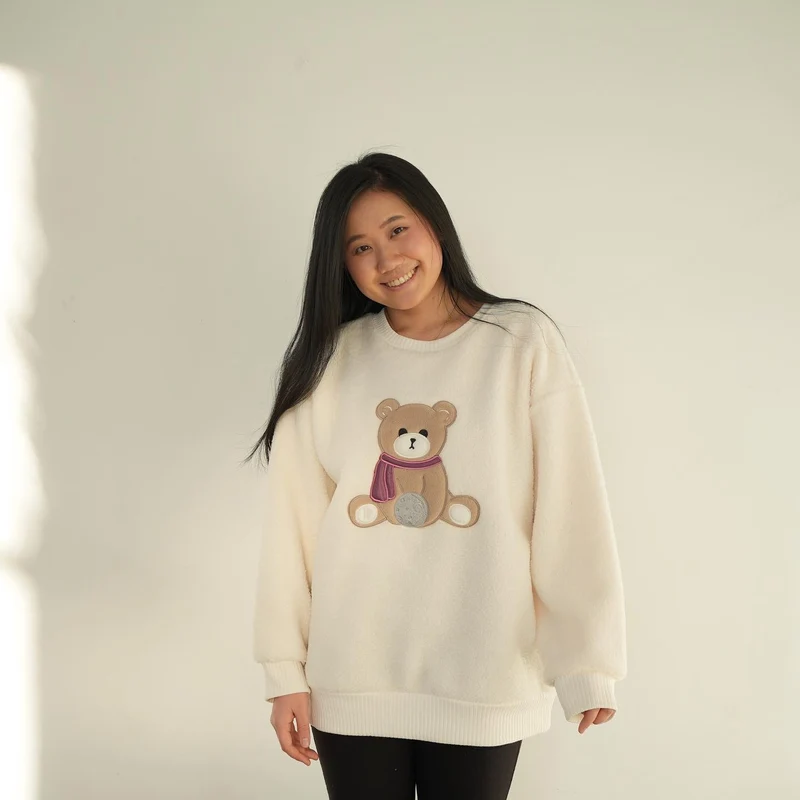 BTS - Bangtan Bear Jin (Women's Sherpa Sweatshirt)